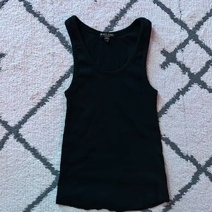 simple black tank top